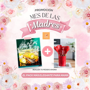 PACK POR EL MES DE MAMÁ 🌸  OLLITA  ELEGANTE + SET DE CUBIERTOS DE SILICONA 🌸