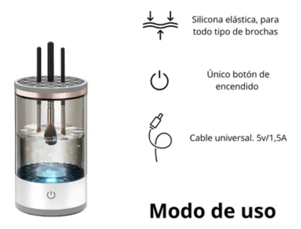Limpiador Eléctrico de Brochas: Limpieza Profesional y Eficaz
